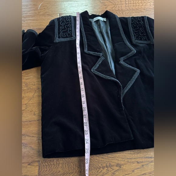 Vintage Adam‎ Douglass Black Velvet Western Blazer - Picture 13 of 13